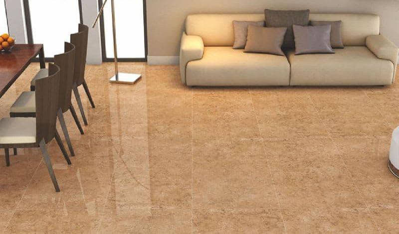 Beige Stone Effect PGVT (Polished Glazed Vitrified Floor Tiles) 600*1200 