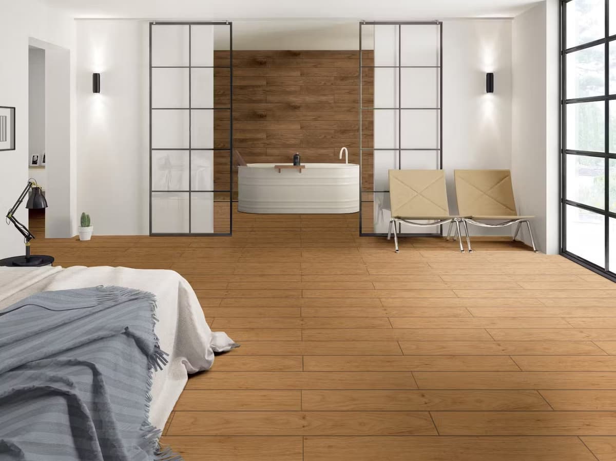 Venezia Oak Wood Effect Digital Glazed Vitrified Floor Tiles 