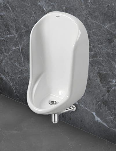Wall Mounted Ceramic Urinal with Integrated Flush Inlet